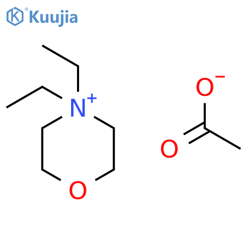 MORPHOLINIUM, 4,4-DIETHYL-, ACETATE structure