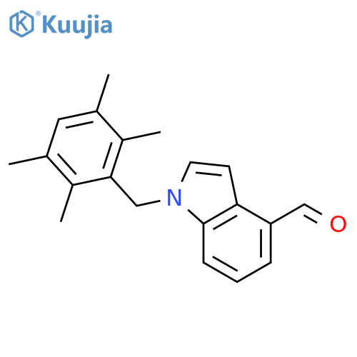 4-Formyl-1-(2,3,5,6-tetramethylbenzyl)-1h-indole structure