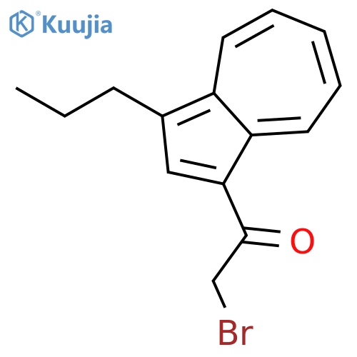 Ethanone, 2-bromo-1-(3-propyl-1-azulenyl)- structure