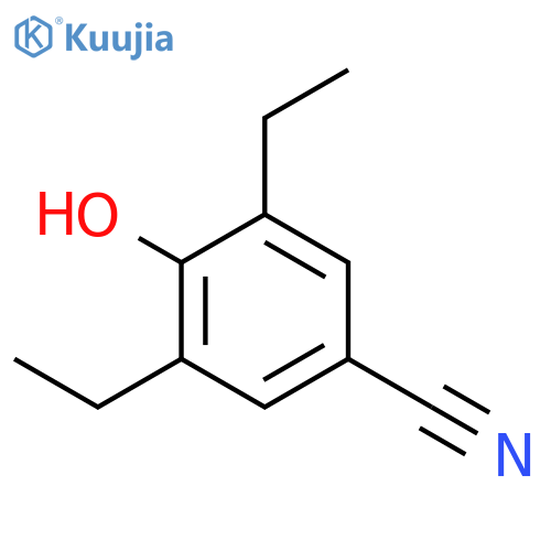 BENZONITRILE, 3,5-DIETHYL-4-HYDROXY- structure