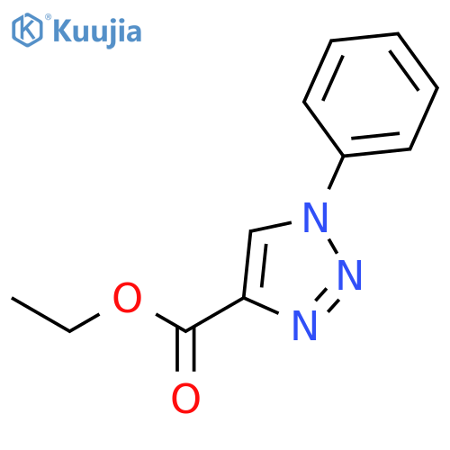 ethyl 1-phenyl-1H-1,2,3-triazole-4-carboxylate structure