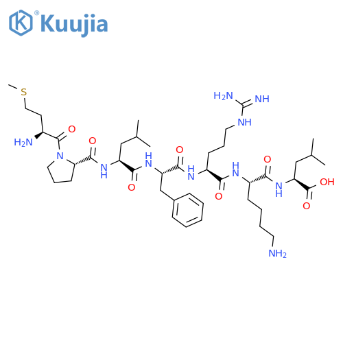L-LEUCINE, L-METHIONYL-L-PROLYL-L-LEUCYL-L-PHENYLALANYL-L-ARGINYL-L-LYSYL- structure