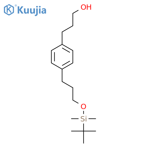 Benzenepropanol, 4-[3-[[(1,1-dimethylethyl)dimethylsilyl]oxy]propyl]- structure