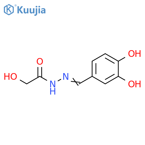 Acetic acid, hydroxy-, [(3,4-dihydroxyphenyl)methylene]hydrazide (9CI) structure