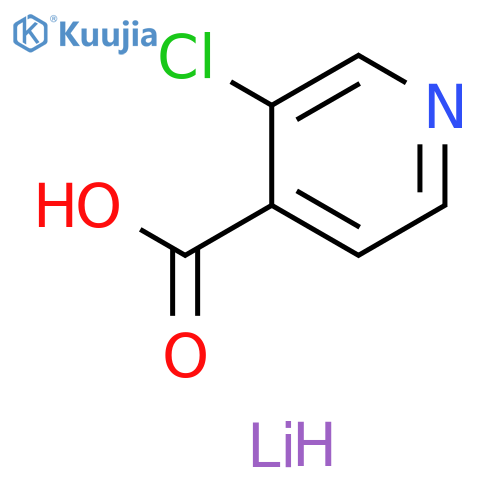 4-Pyridinecarboxylic acid, 3-chloro-, lithium salt (1:1) structure