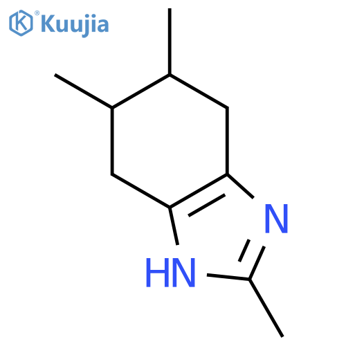 1H-Benzimidazole, 4,5,6,7-tetrahydro-2,5,6-trimethyl- structure