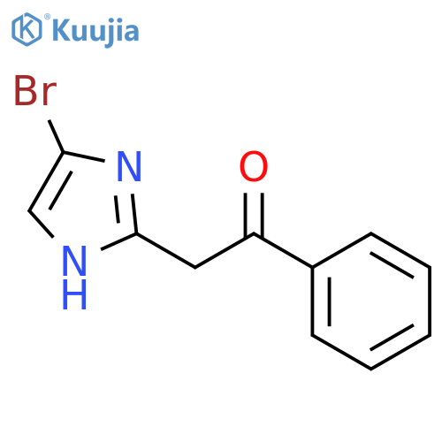 ETHANONE, 2-(4-BROMO-1H-IMIDAZOL-2-YL)-1-PHENYL- structure