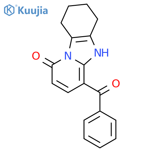 Pyrido[1,2-a]benzimidazol-1(5H)-one, 4-benzoyl-6,7,8,9-tetrahydro- structure