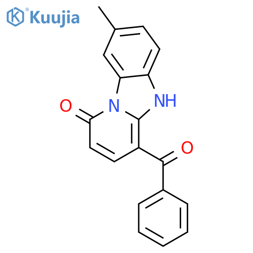 Pyrido[1,2-a]benzimidazol-1(5H)-one, 4-benzoyl-8-methyl- structure