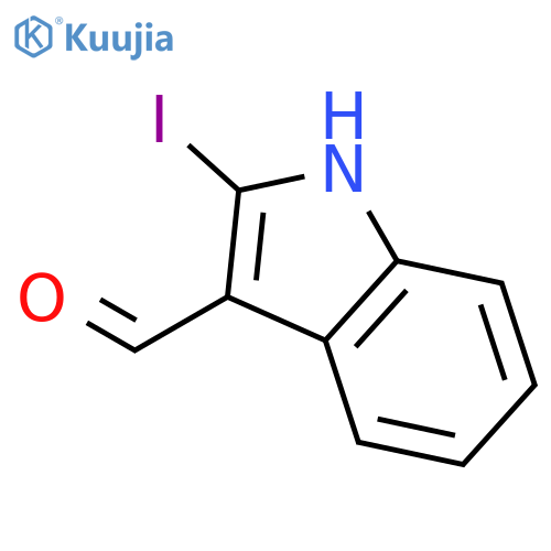 1H-Indole-3-carboxaldehyde, 2-iodo- structure