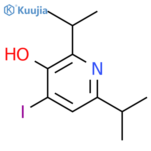 3-Pyridinol, 4-iodo-2,6-bis(1-methylethyl)- structure