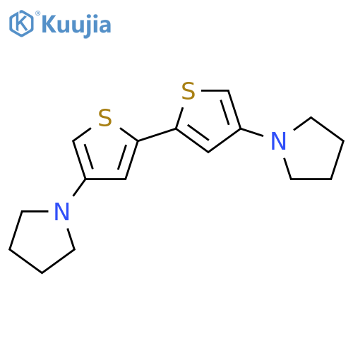 Pyrrolidine, 1,1'-[2,2'-bithiophene]-4,4'-diylbis- structure