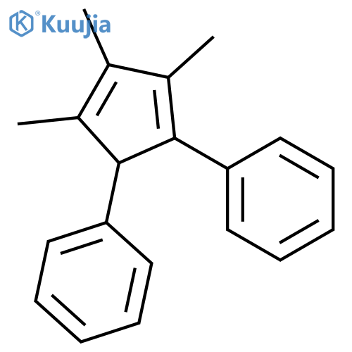 BENZENE, 1,1'-(3,4,5-TRIMETHYL-2,4-CYCLOPENTADIENE-1,2-DIYL)BIS- structure