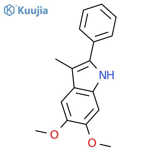 5,6-Dimethoxy-3-methyl-2-phenyl-1H-indole structure