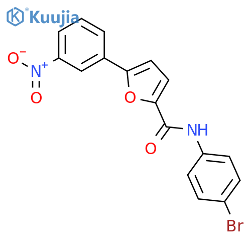 2-Furancarboxamide, N-(4-bromophenyl)-5-(3-nitrophenyl)- structure