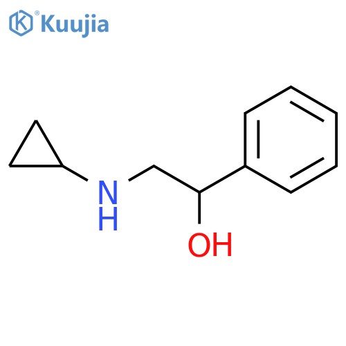 2-(cyclopropylamino)-1-phenylethan-1-ol structure
