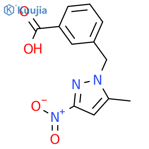 3-(5-Methyl-3-nitro-1H-pyrazol-1-yl)methylbenzoic Acid structure