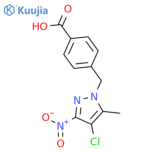 4-(4-Chloro-5-Methyl-3-Nitro-1h-Pyrazol-1-Yl)MethylBenzoic Acid structure