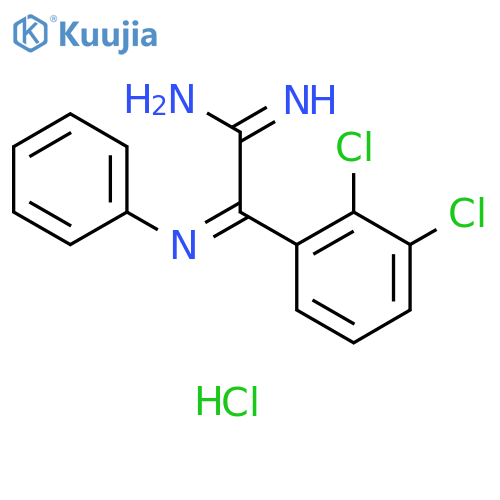 Benzeneethanimidamide, 2,3-dichloro-α-(phenylimino)-, hydrochloride (1:1) structure