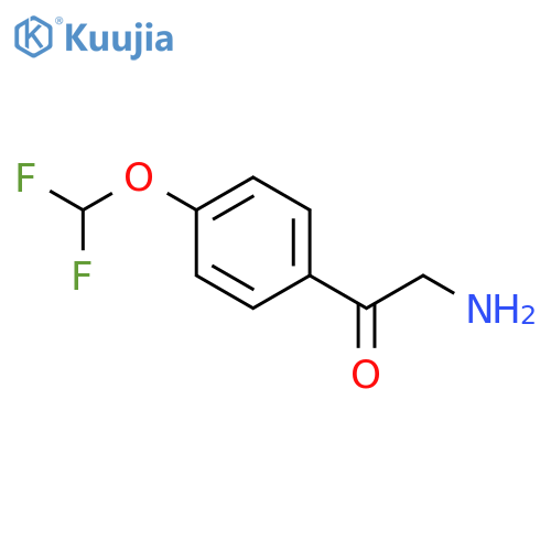 2-amino-1-4-(difluoromethoxy)phenylethan-1-one structure