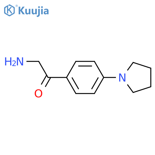 2-amino-1-4-(pyrrolidin-1-yl)phenylethan-1-one structure