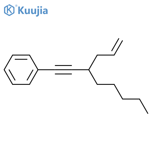 Benzene, [3-(2-propenyl)-1-octynyl]- structure