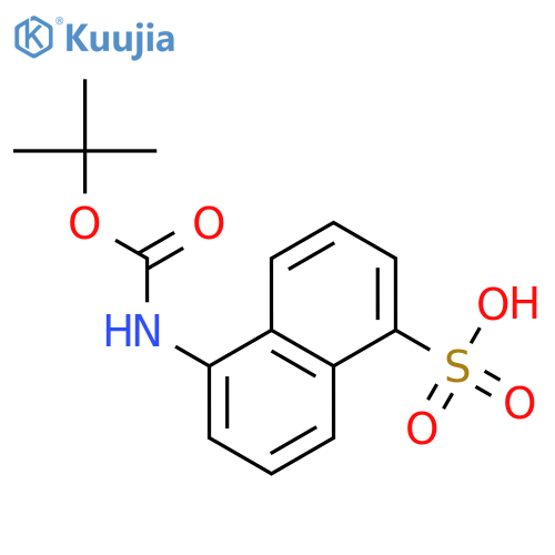 5-{(tert-butoxy)carbonylamino}naphthalene-1-sulfonic acid structure