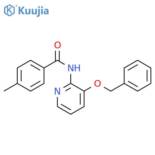 4-methyl-N-(3-phenylmethoxypyridin-2-yl)benzamide structure