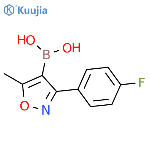(3-(4-Fluorophenyl)-5-methylisoxazol-4-yl)boronic acid structure