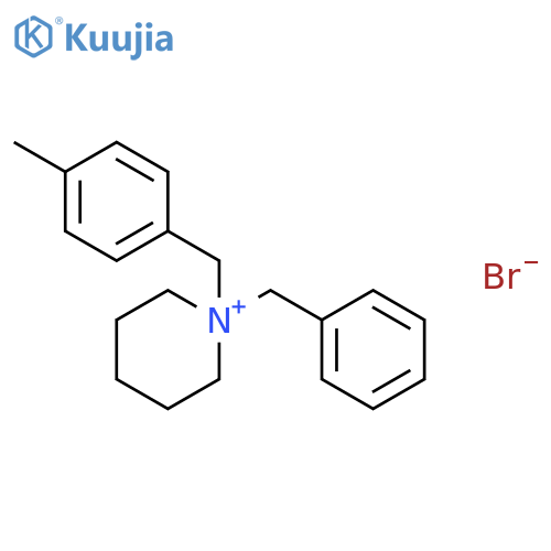 Piperidinium, 1-[(4-methylphenyl)methyl]-1-(phenylmethyl)-, bromide structure