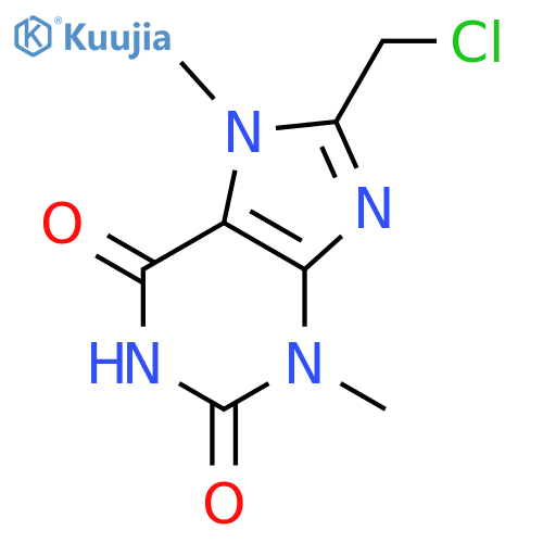 8-(Chloromethyl)-3,7-dimethyl-2,3,6,7-tetrahydro-1H-purine-2,6-dione structure