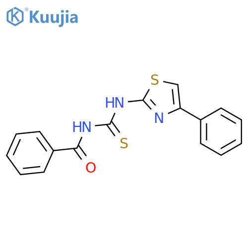 N-[(4-phenyl-1,3-thiazol-2-yl)carbamothioyl]benzamide structure