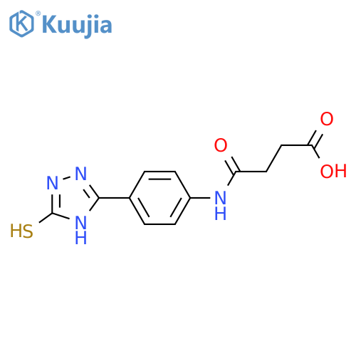 Succinanilic acid, p-(3-mercapto-1H-1,2,4-triazol-5-yl)- structure