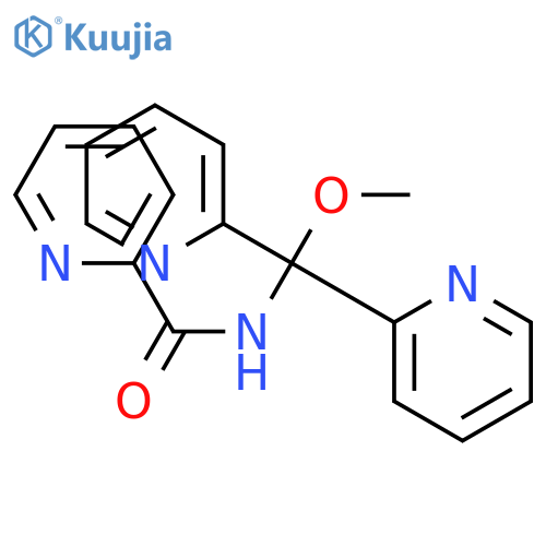 2-PYRIDINECARBOXAMIDE, N-(METHOXYDI-2-PYRIDINYLMETHYL)- structure