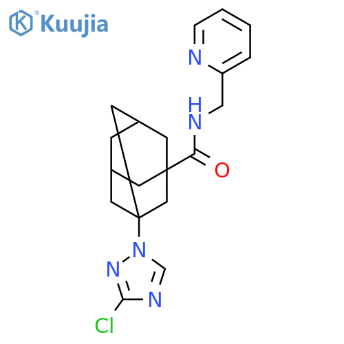 <br>3-(3-Chloro-[1,2,4]triazol-1-yl)-adamantane-1-carboxylic acid (pyridin-2-yl methyl)-amide structure