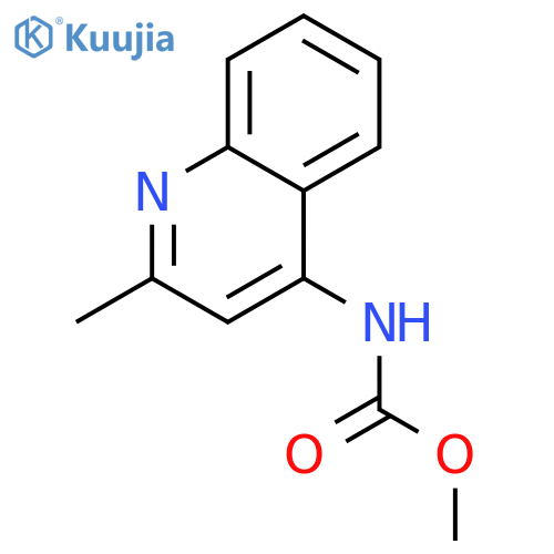 (2-Methyl-quinolin-4-yl)-carbamic acid methyl ester structure