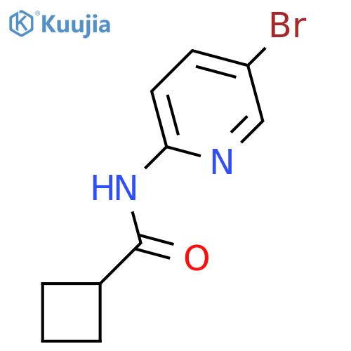 Cyclobutanecarboxylic acid (5-bromo-pyridin-2-yl)-amide structure