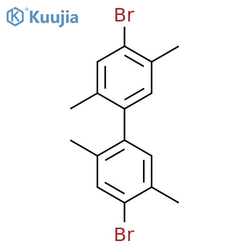 1,1'-Biphenyl, 4,4'-dibromo-2,2',5,5'-tetramethyl- structure
