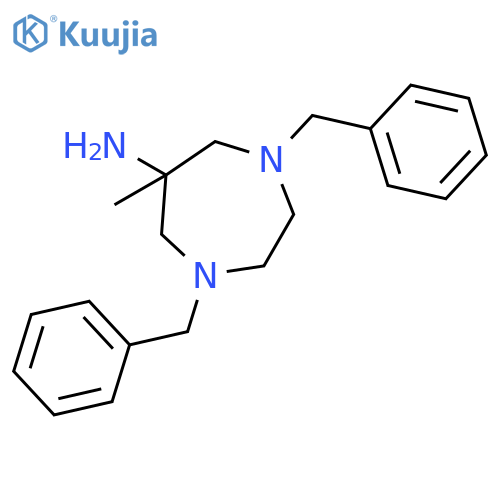 1,4-Dibenzyl-6-methyl-1,4-diazepan-6-amine structure