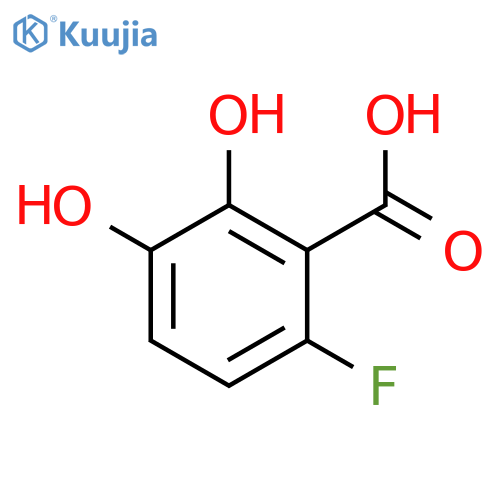 6-fluoro-2,3-dihydroxybenzoic acid structure
