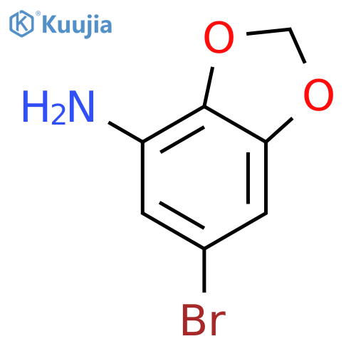 6-bromo-1,3-dioxaindan-4-amine structure