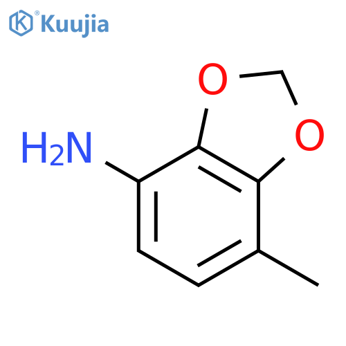 1,3-Benzodioxol-4-amine, 7-methyl- structure