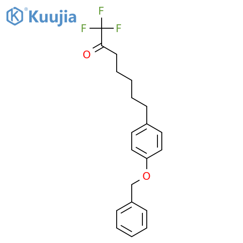 2-Heptanone, 1,1,1-trifluoro-7-[4-(phenylmethoxy)phenyl]- structure