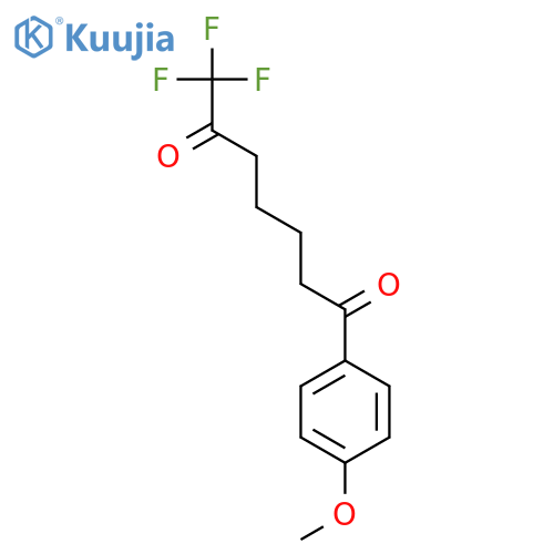 1,6-HEPTANEDIONE, 7,7,7-TRIFLUORO-1-(4-METHOXYPHENYL)- structure