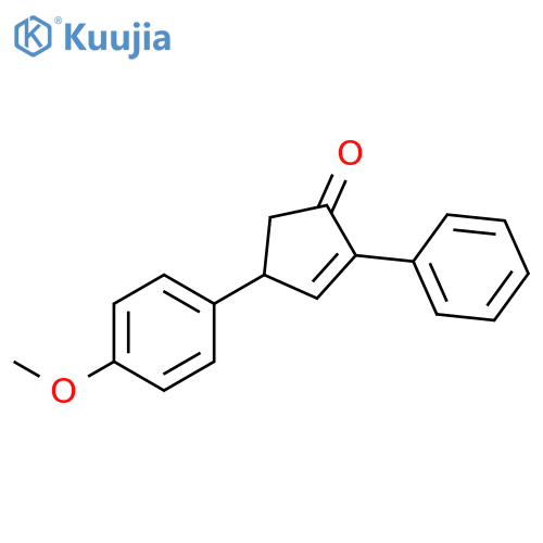 2-Cyclopenten-1-one, 4-(4-methoxyphenyl)-2-phenyl- structure