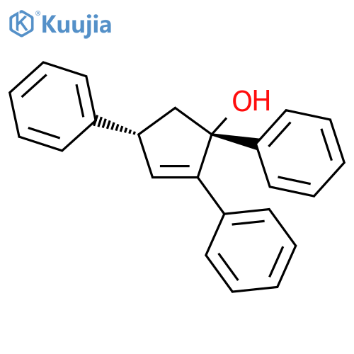 2-Cyclopenten-1-ol, 1,2,4-triphenyl-, (1R,4R)-rel- structure