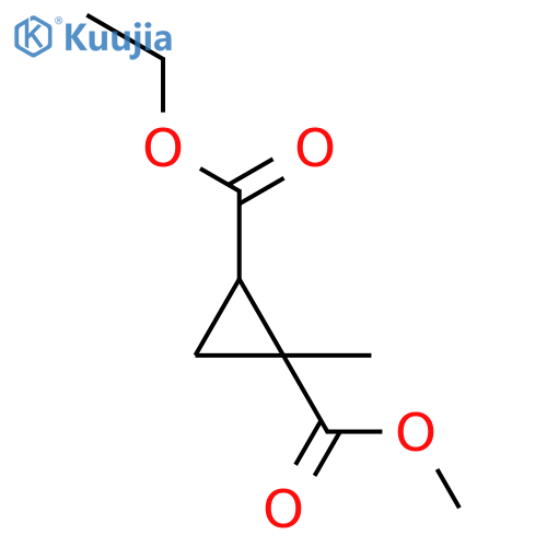 1,2-Cyclopropanedicarboxylic acid, 1-methyl-, 2-ethyl 1-methyl ester,(1S,2S)- structure
