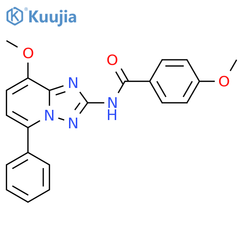 Benzamide,4-methoxy-N-(8-methoxy-5-phenyl[1,2,4]triazolo[1,5-a]pyridin-2-yl)- structure