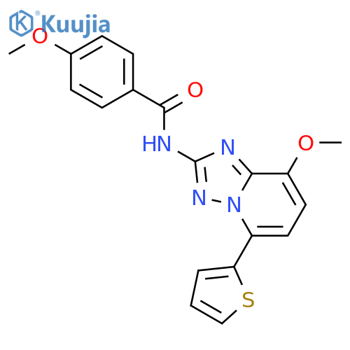 Benzamide,4-methoxy-N-[8-methoxy-5-(2-thienyl)[1,2,4]triazolo[1,5-a]pyridin-2-yl]- structure