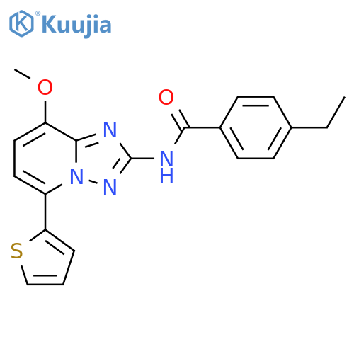 Benzamide,4-ethyl-N-[8-methoxy-5-(2-thienyl)[1,2,4]triazolo[1,5-a]pyridin-2-yl]- structure